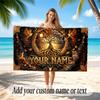 Tree of Life Theme Beach Towel Personalized Custom Name & Text Soft Quick Dry Beach Towel for Swimming Travel