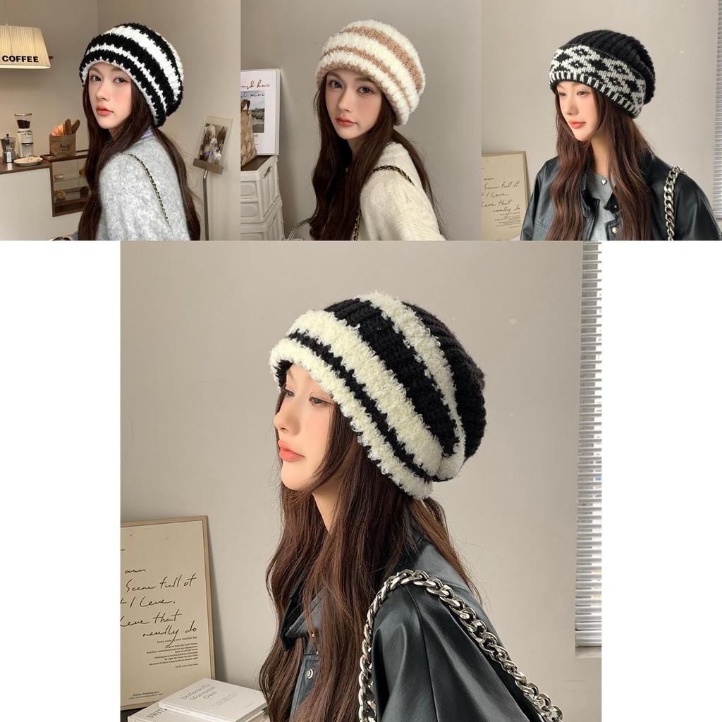 Style Knit Hat For Women With Warmth And Wide Brim For Autumn Winter Comfort