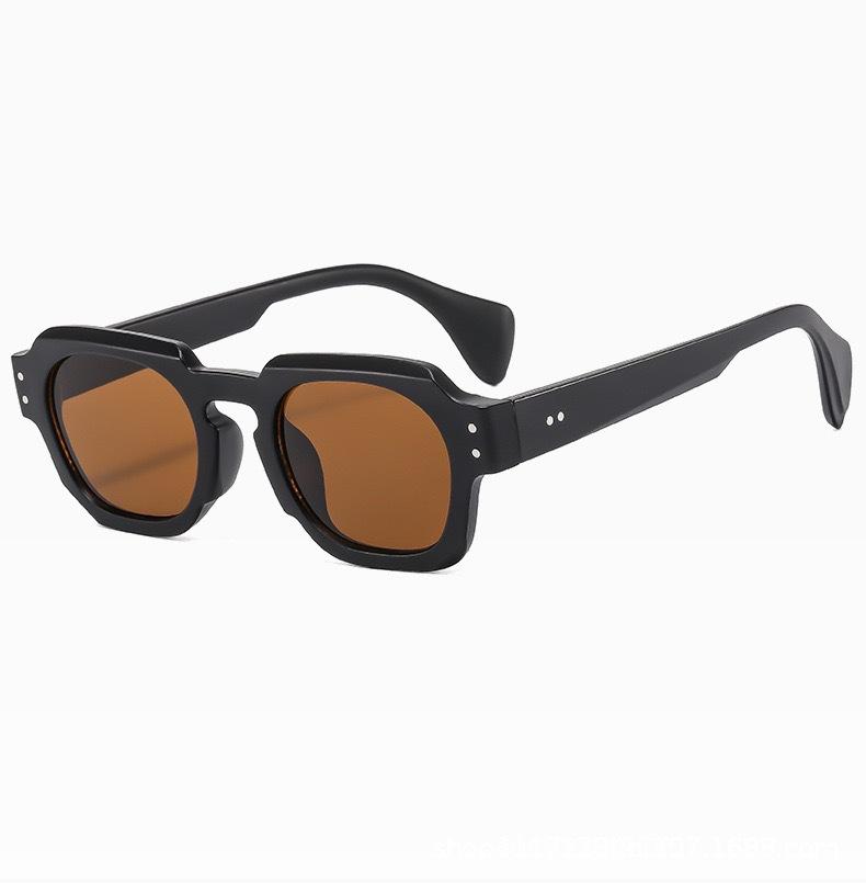 Densko Sunglasses Men'S Hong Kong Style Personalized Retro Sunglasses Women'S Vacation Rice Nail Sunglasses Sunglasses