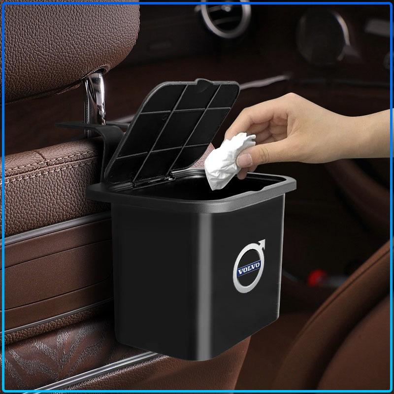 Car Seat Back Hanging Trash Can Storage Case Rear Row Organizer For Volvo 240 C70 S40 S50 S60 S70 S80 S90 V40 V50 V60 V90 XC40 XC60 XC90 Vnl Truck