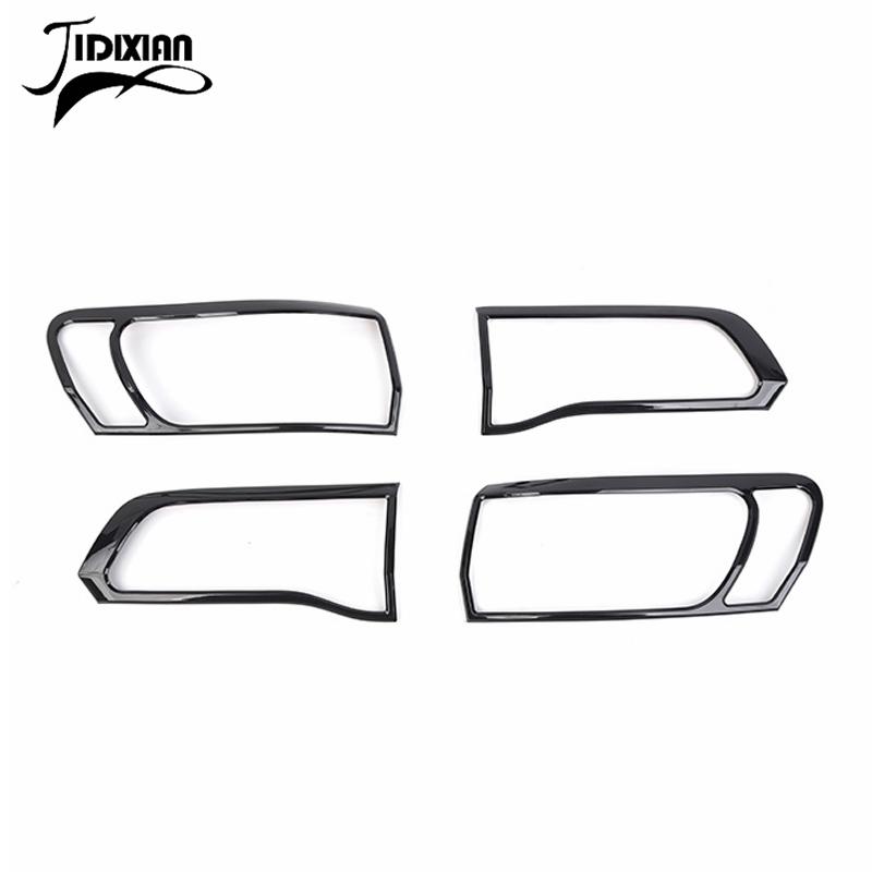 JIDIXIAN for Jeep Grand Cherokee 2014 2015 2016 2017 2018 2019 2020 Car Exterior Rear Taillight Tail Light Lamp Decoration Cover чёрный