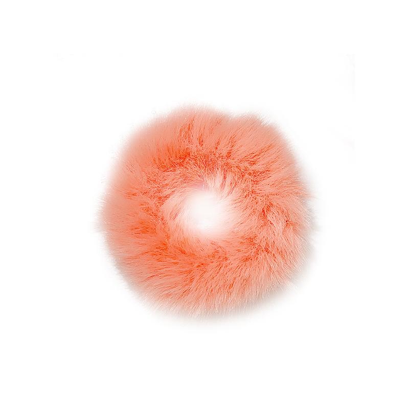 2pcs New Colorful Fluffy Hair Band for Women Girls Ponytail Holder Hair Tie Plush Scrunchie Rubber Band Fashion Hair Accessories