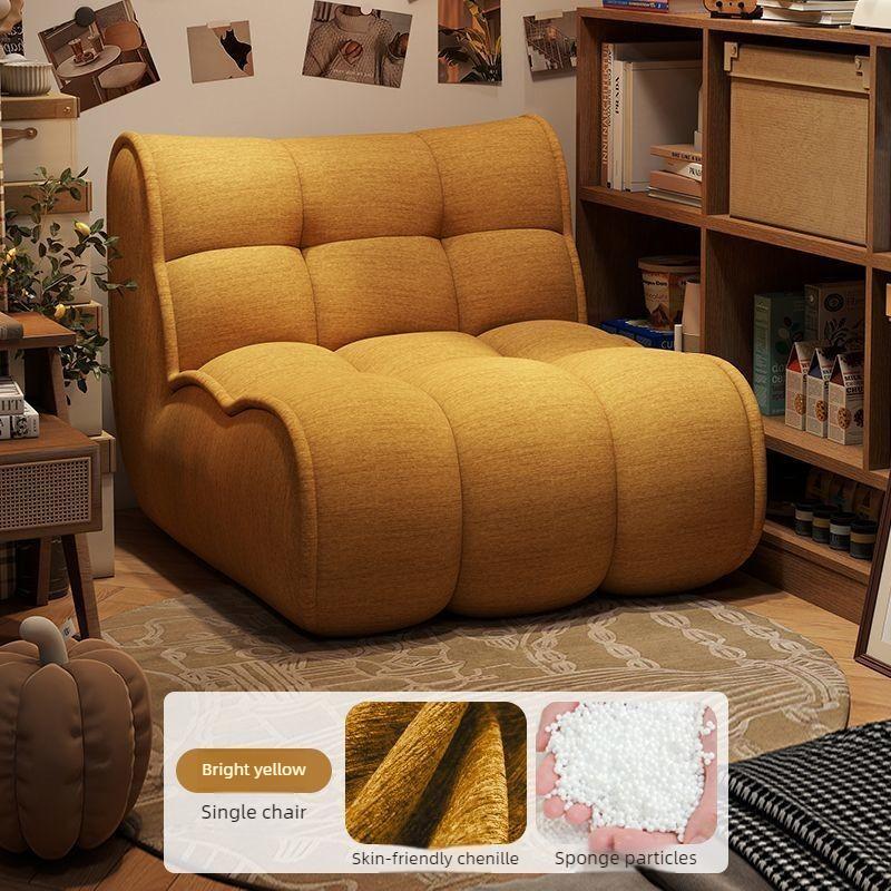 Modern Living Room Sofas Balcony Portable 1-Person Lazy Sofa Comfortable Bedroom Soft Chair Simple Home Decorative Furniture