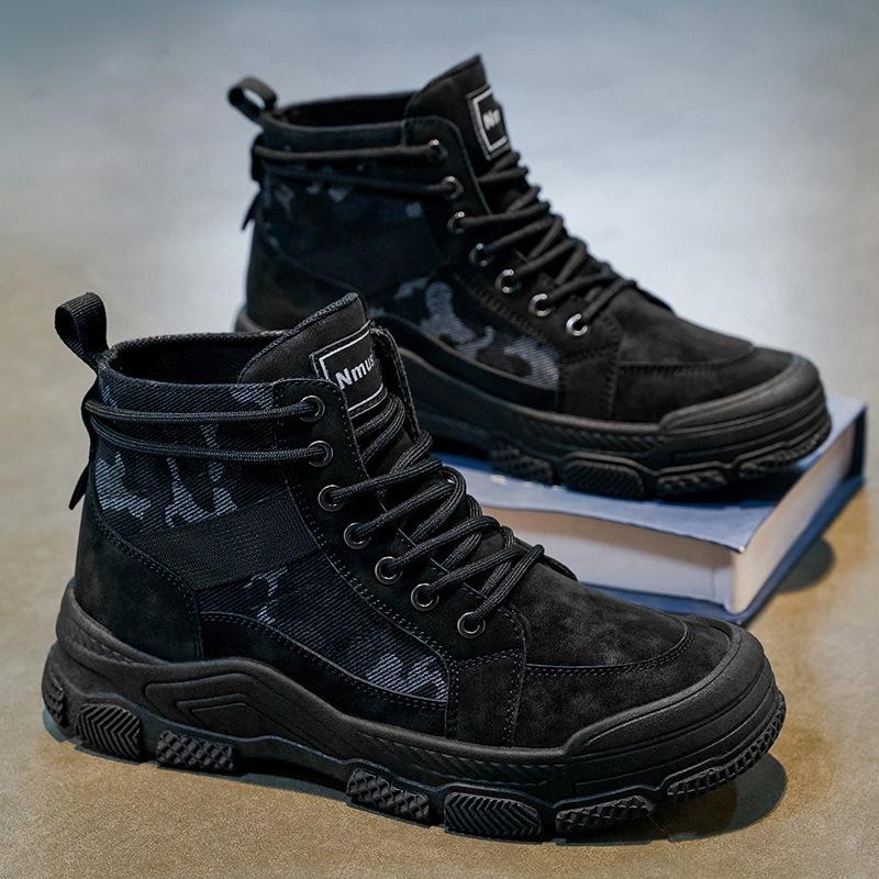 Men's Non-Slip Wear-Resistant High-Top Martin Boots: Autumn Sports & Casual Work Shoes