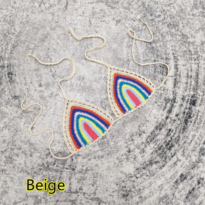 

Вязаный крючком купальник бикини ручной работы в европейском и американском стиле L