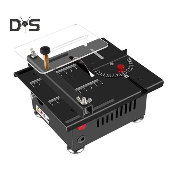 Mini Table Saw with Powerful Motor 6000rpm High Speed Precise Cuts Adjustable Blade Compact Lightweight Design Multifunctional Table Saw Set