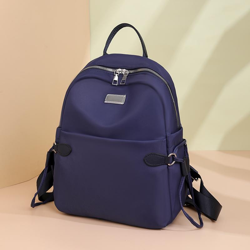 Rucsac din nailon pentru femei Rucsac sport de culoare uni