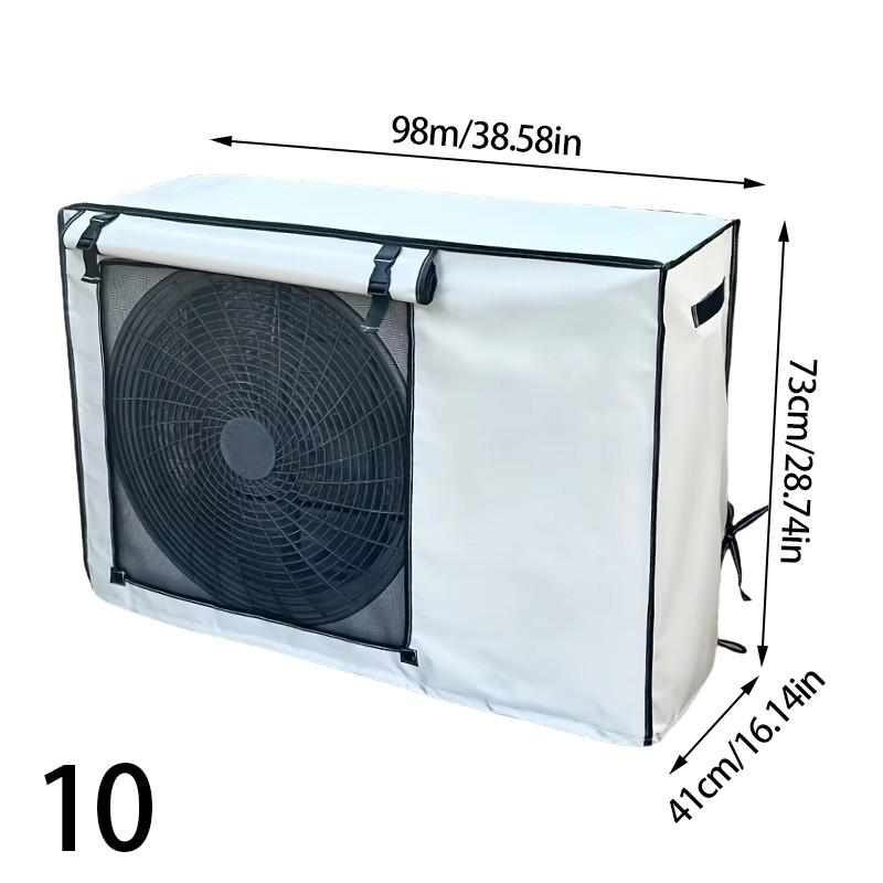 Silver Air Conditioner Cover Multisize Dustproof Air Conditioner Protective Sun Protective Unit Universal AC Washable Cover