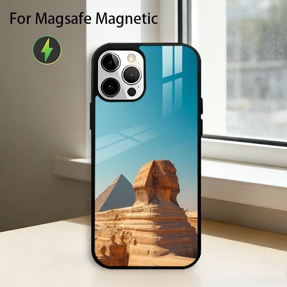 A-Art Ancient E-Egypt Phone Case For iPhone17,16,15,14,13,12,11 Plus,Pro Magnetic with Magsafe Wireless Charging