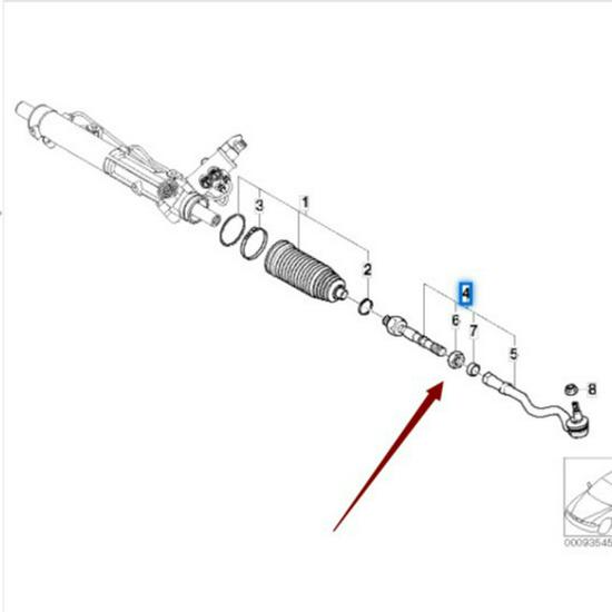Compatible Steering Tie Rod for BMW X3 E83/E83LCI (Part 32103444999)
