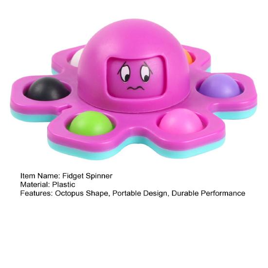 Fidget Spinner Octopus Shape Rotating Stress Relief Gyro Portable Decompression Spinner Concentration Aid
