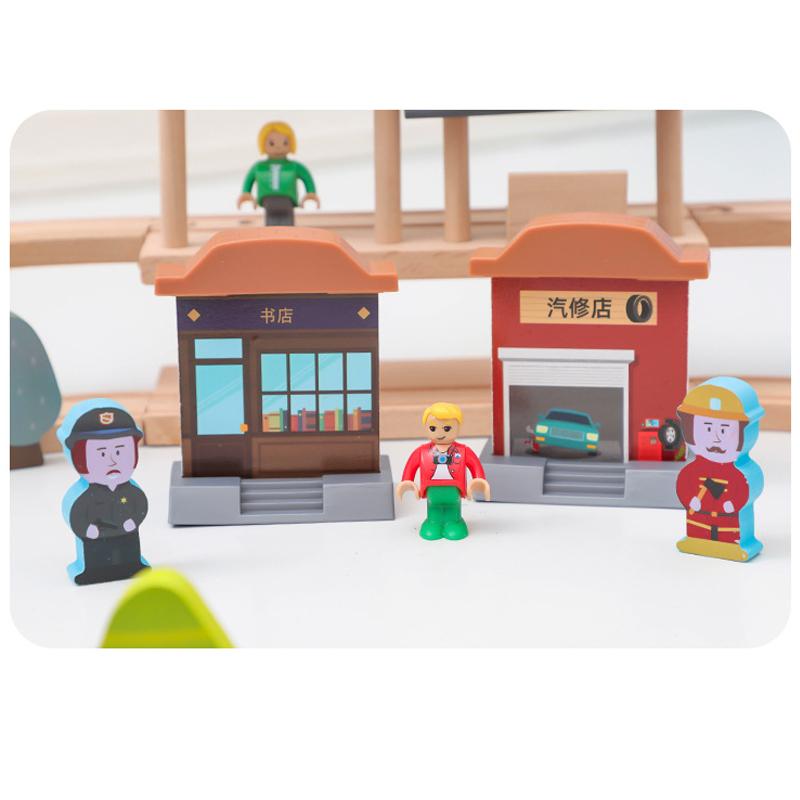 Diy Wooden Belt Tunnel Track Set Compatible with All Brands of Railway Road Accessories Assembly Toys for Children Gifts PD65 St Practical Use