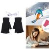 USB Heating Gloves Knit Thermal Gloves Half Finger Screentouch Winter Mittens Outdoor Hiking Electric Heated Hand Gloves