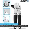 DOSIX Stainless Steel Can Opener, Can Opener, Multi-opener, Universal Bottle Opener