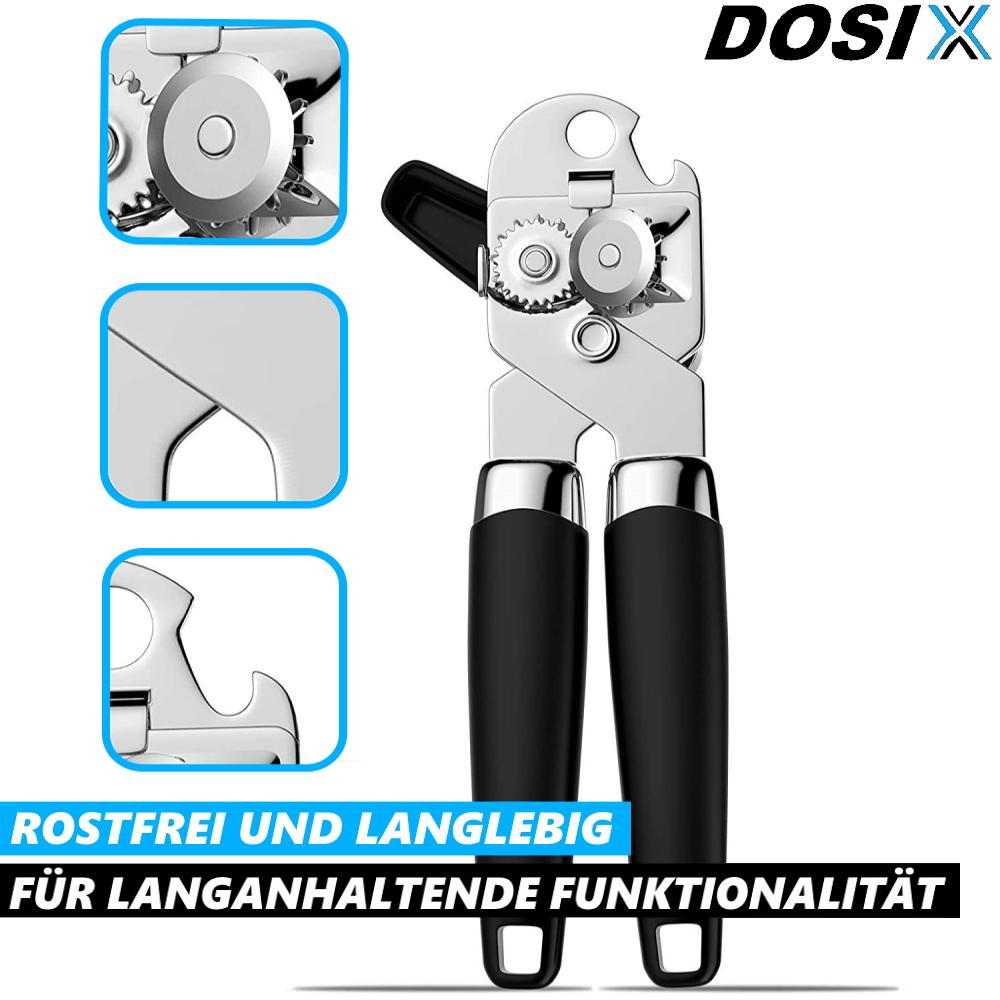 DOSIX Stainless Steel Can Opener, Can Opener, Multi-opener, Universal Bottle Opener