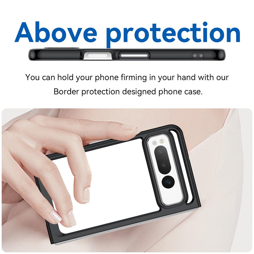 Colorfull Transparent Protective Colorful  TPU Case for Google Pixel Fold Protective Shockproof Full Touch  Protection Cover