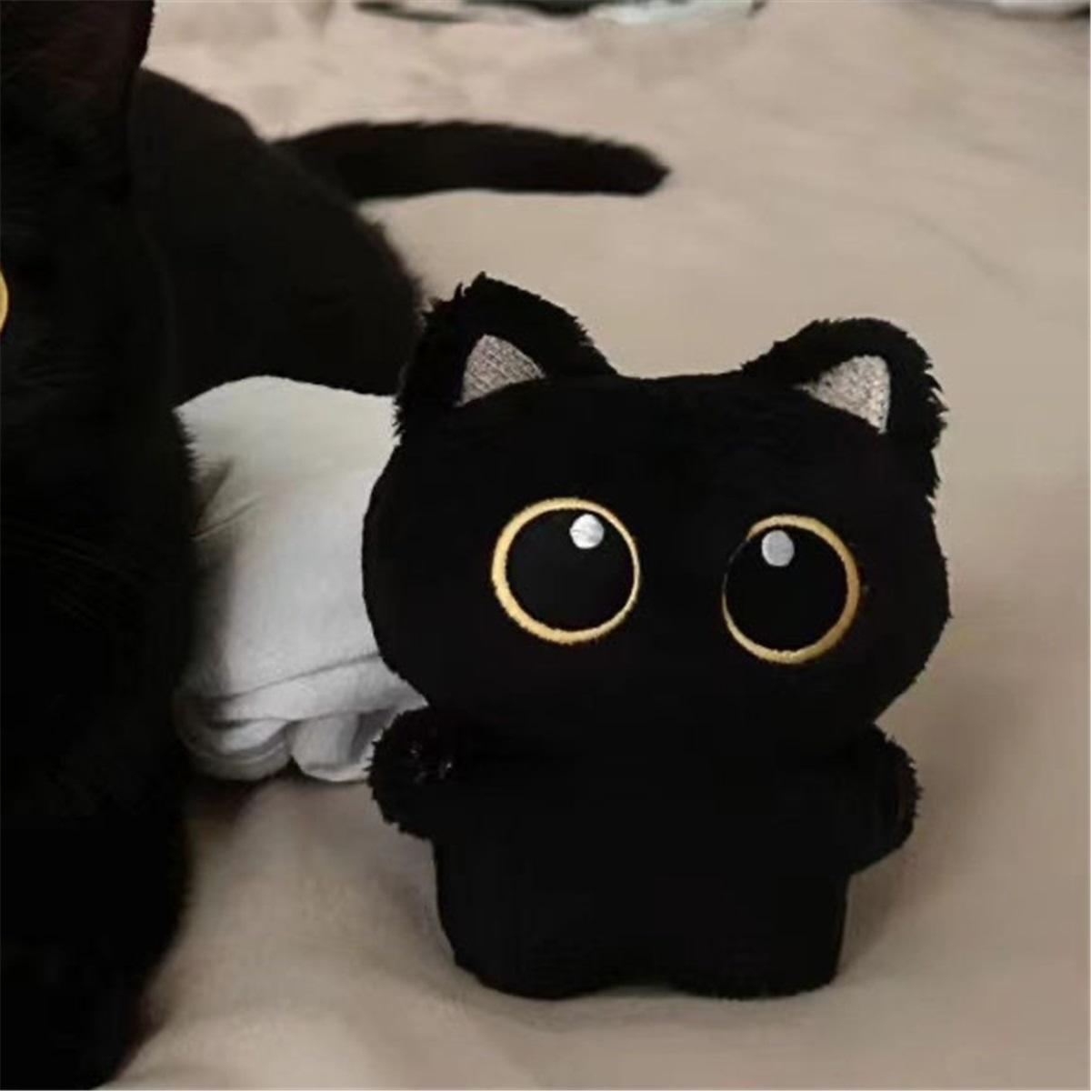 

Cute black cat plush toy, plush toy pendant, super cute little cat doll, gift for girls, Internet celebrity