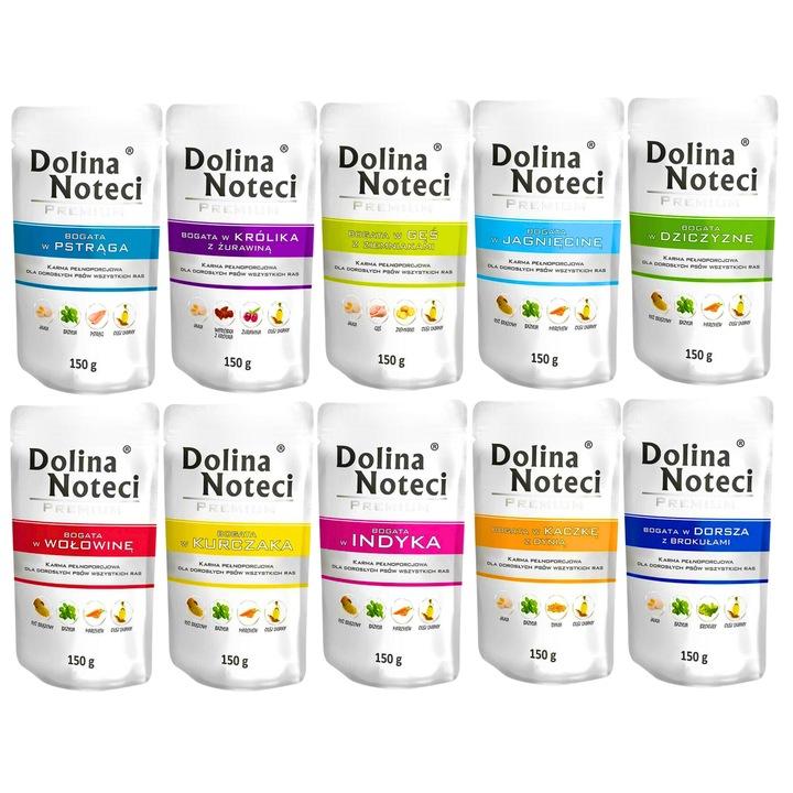 Dolina Noteci Premium Natvoer voor Honden Mix van Smaken - 10X 150G