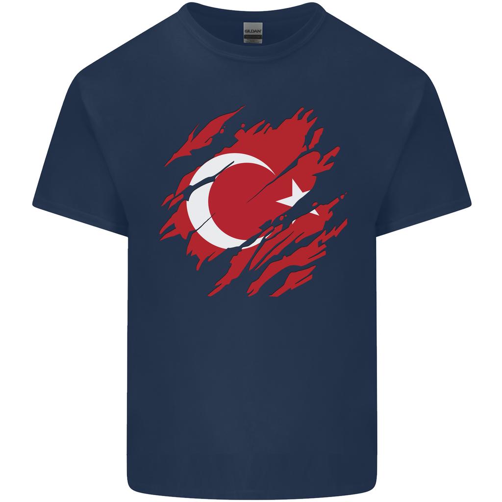 Torn Turkey Flag Turkish Day Football Unisexs Light Cotton Tshirt
