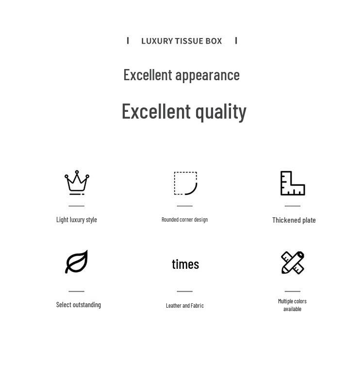 Modern Multifunctional Tissue Box for Home, Office, or Hotel Use