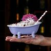 Ceramic Mini Bathtub Bowl for Ice Cream Dessert Porcelain Mixing Bowl Seasoning Dish Tiki Cocktail  Cups