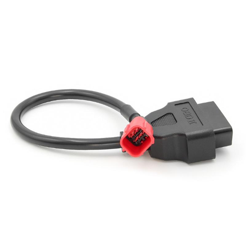 Cablu adaptor de diagnosticare cu 6 pini la OBD2 pentru diagnosticarea defecțiunilor motorului motocicletei Moto Guzzi Piaggio Vespa și conector pentru detector