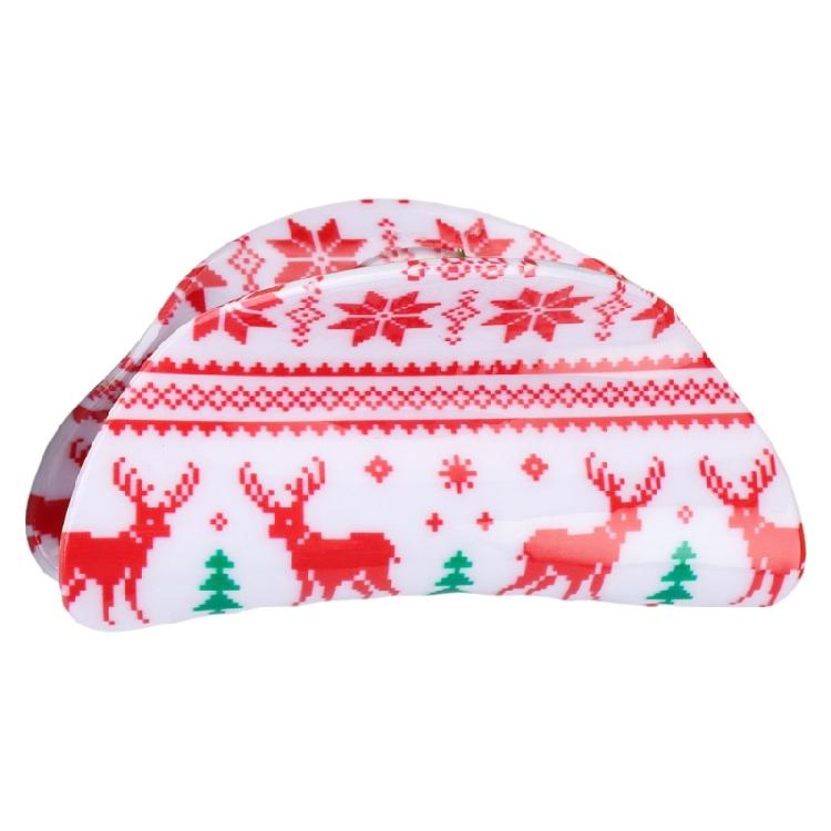 Snowflake Reindeer Hair Claw Clip Hair Jaw Clip Christmas Barrettes Hairpin