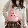 Cartoon  Bunny Dinosaur Penguin Cat Plush Girl Shoulder Bag 2024 Cute Animal Plush Doll Backpack Children Birthday Gifts