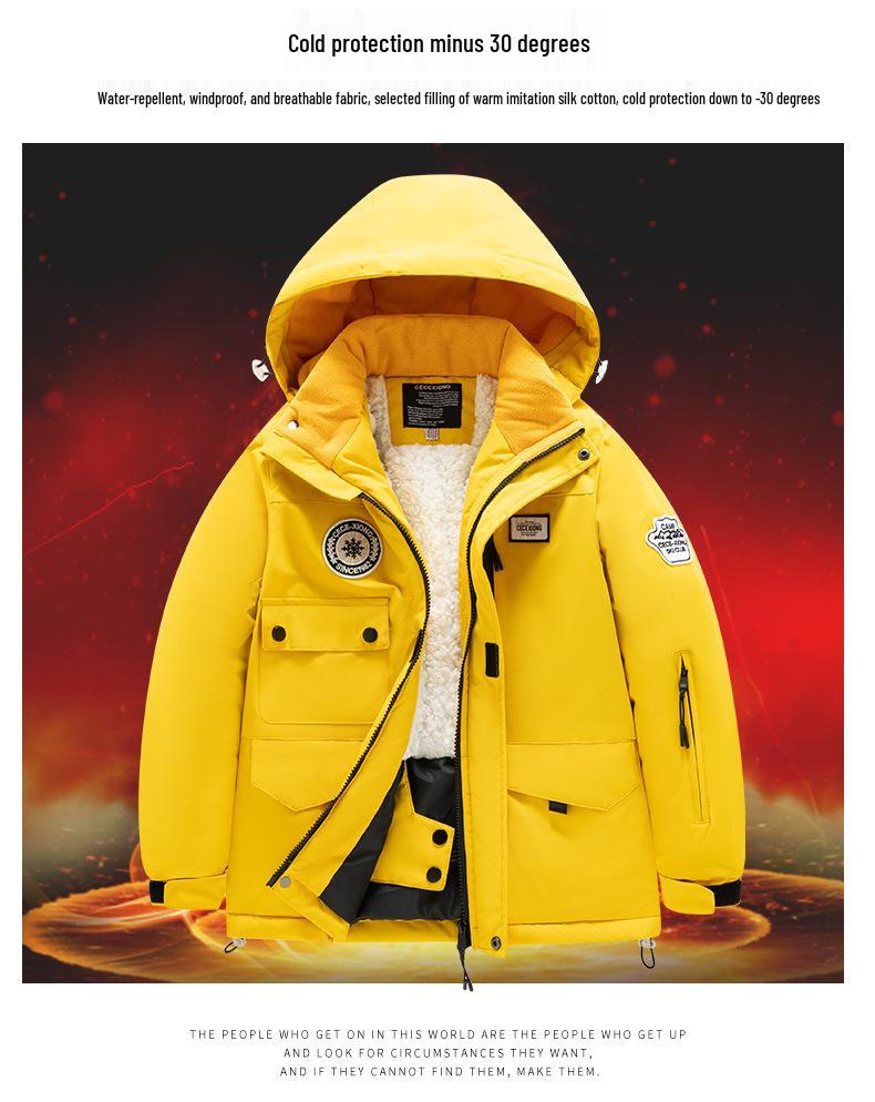 Children's Winter Ski Suit: Fleece-Lined, Waterproof, Windproof, One-Piece Ski Bib Pants for Boys and Girls