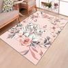 Tigers and Flowers Crystal Velvet Area Rug - Durable Polyester Chair Mat for Bedroom, Cloakroom, Reading Room, Living Room, and