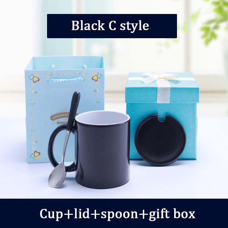 Customized Coffee Mugs Ceramic Magic Mug Pour In Hot Water Pictures Display Print Photo LOGO Text DIY Change Color Cup Gifts