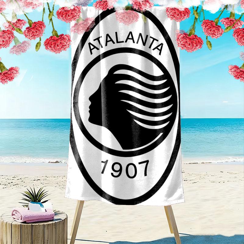 Asciugamano da Spiaggia Poster Atalanta BC, Asciugamano Grande Morbido ad Asciugatura Rapida per Spiaggia Campeggio Nuoto