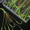 4Pcs Carp Fishing Baits Hook Lure Fish Bait Luminous with Spring Feeder Glow Beads Tackle9#