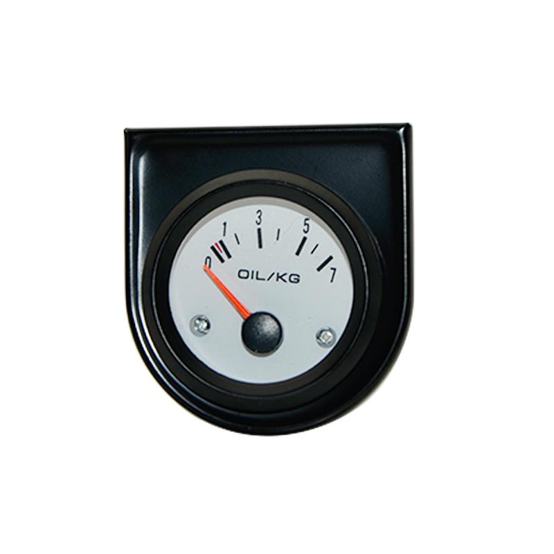 2 52mm Universal White Face Oil Pressure Gauge 0-7KG LED With Oil Press Sensor Car Gauge
