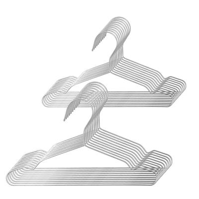 Baby Set of Stainless Steel Clothes Hangers for and Elementary School Small Slim Shirt and Coat No Closet 32cm Width Hangers, 20, Babies, Kids,
