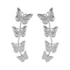 Minimalist Metal Personality Earrings Golden Silver Geometry Long Big Drop Earrings Round Leaf Water Droplet Jewelry Gifts
