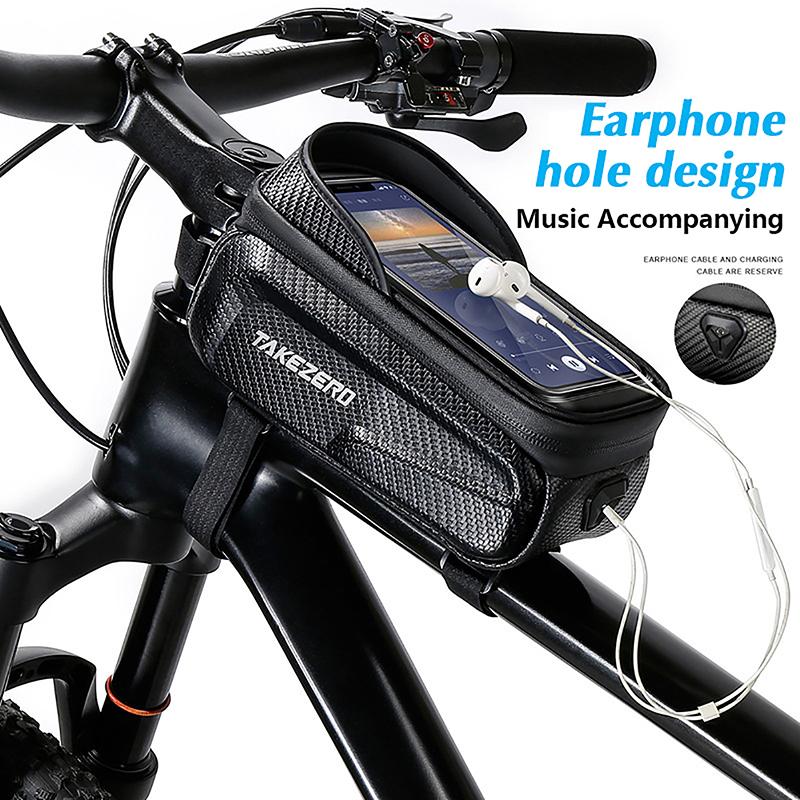Bicycle Bag Waterproof Touch Screen Cycling Bag Top Front Tube Frame Mtb Road Bike Bag Phone Case Bike Accessories