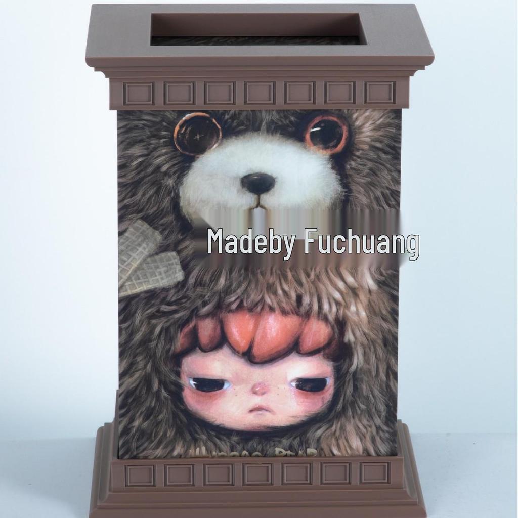 Transparent Vinyl Labubu Doll Display Storage Box for Pop Mart Figurines