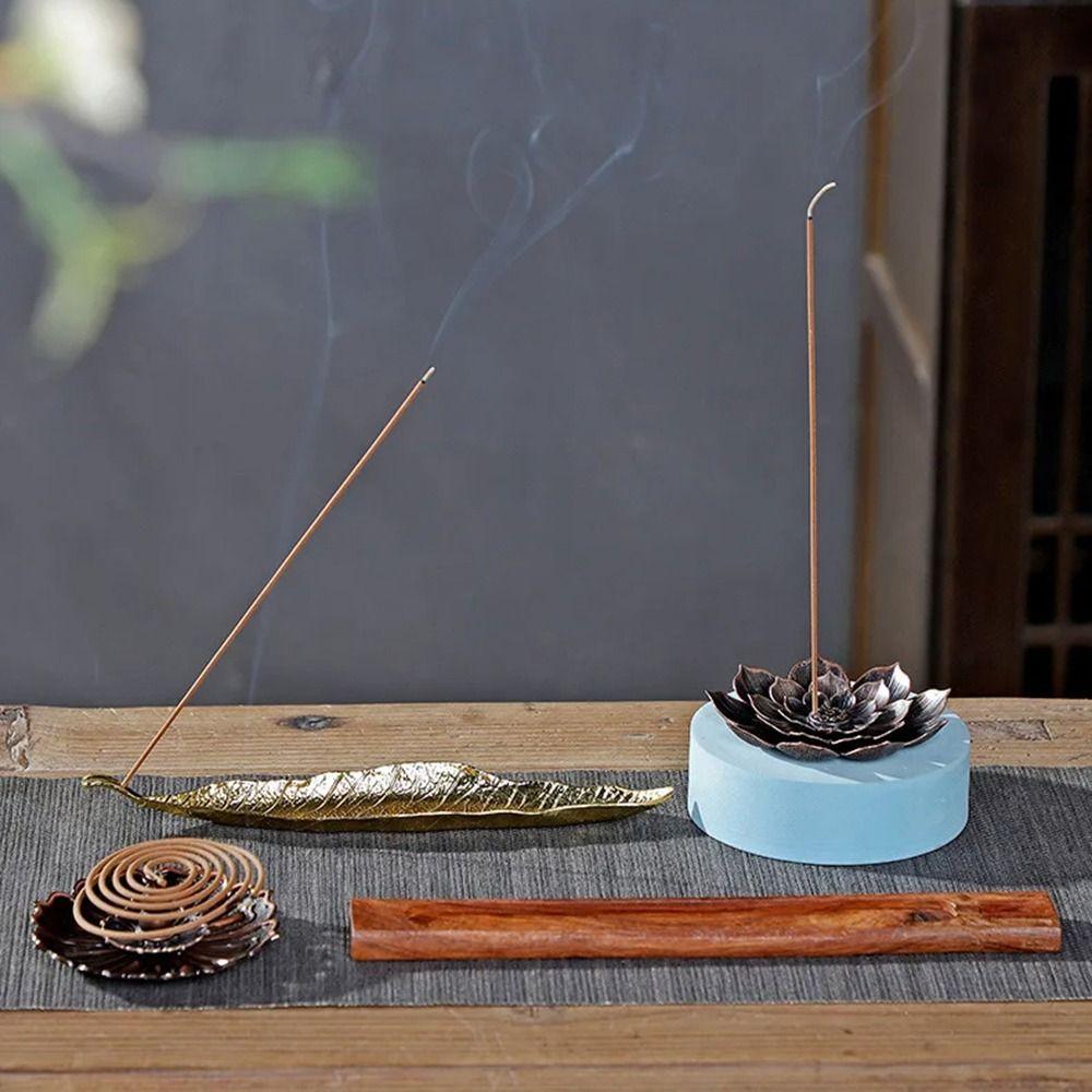 Lotus Design Incense Burner 2/3 Layer Lotus Aromatherapy Stand Incense Stick Holder  Temples Use