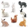 Cross-border Rabbit Model: Dwarf & Lop-eared Rabbit Face Wash and Sitting Pose Static Ornament Toy