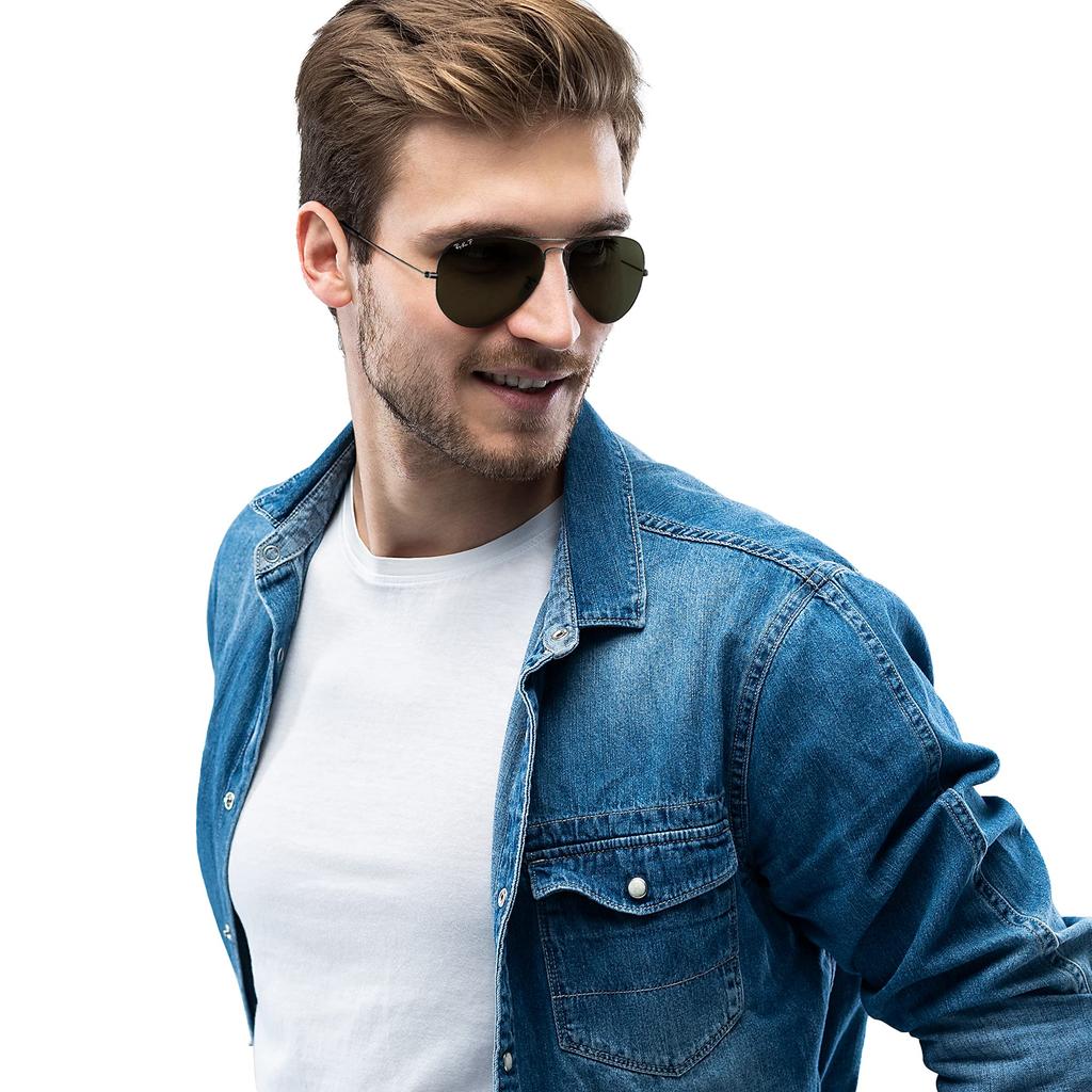 Sunglasses 0RB3025 AVIATOR LARGE METAL Black 58 Ray-Ban 002/58