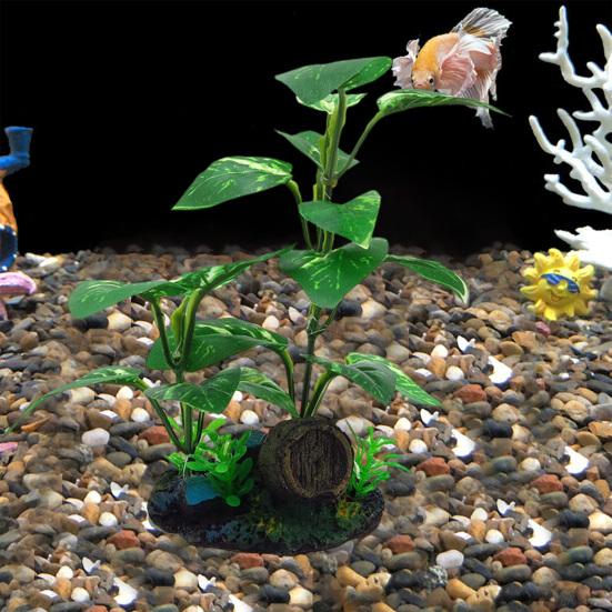 Fish Tank Green Plants Simulated Water Plants Aquarium Landscaping Ornament Realistic Fish Tank Plastic Seaweed for DIY Fish Tank Decor