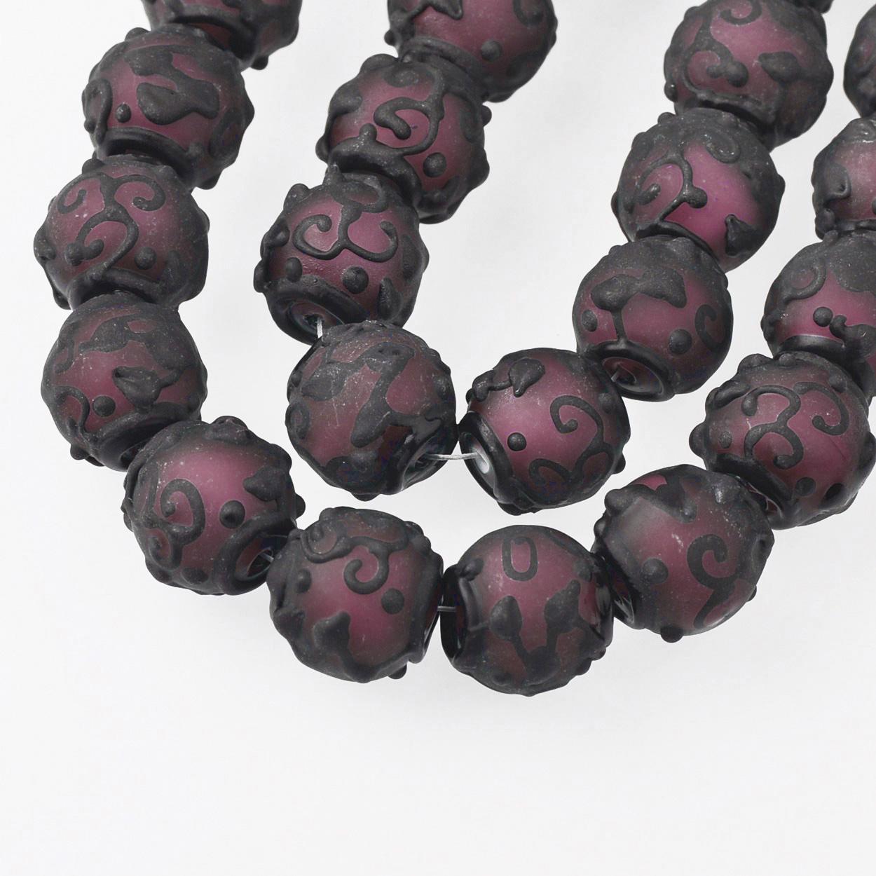 

5 шт. Большие круглые 18 мм матовые лэмпворк стеклянные свободные бусины для DIY поделок, аксессуары для изготовления ювелирных изделий 18mm-5pcs