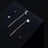 Elegant Star and Moon Tassel Earrings - Versatile Long-Line Women's Jewelry