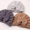 INS Baby Schleifen Strickmütze - Dehnbare Winter Warm Mütze mit feuchtigkeitstransportierendem weichem Fleecegarn für Säuglinge Herbst Winter Täglich Geburtstag