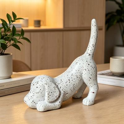 Dog Stretching Ring Holder Cute Dachshund Dog Tail Ring Organizer Resin Puppy Jewelry Holder for Desk Bedroom Decor Gift for Dog Lovers