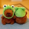 Kawaii Multicolor Capybara Doll Kapibala 10-13cm Water Dolphin Doll Birthday Gift Soft Plush Toy Car Couple