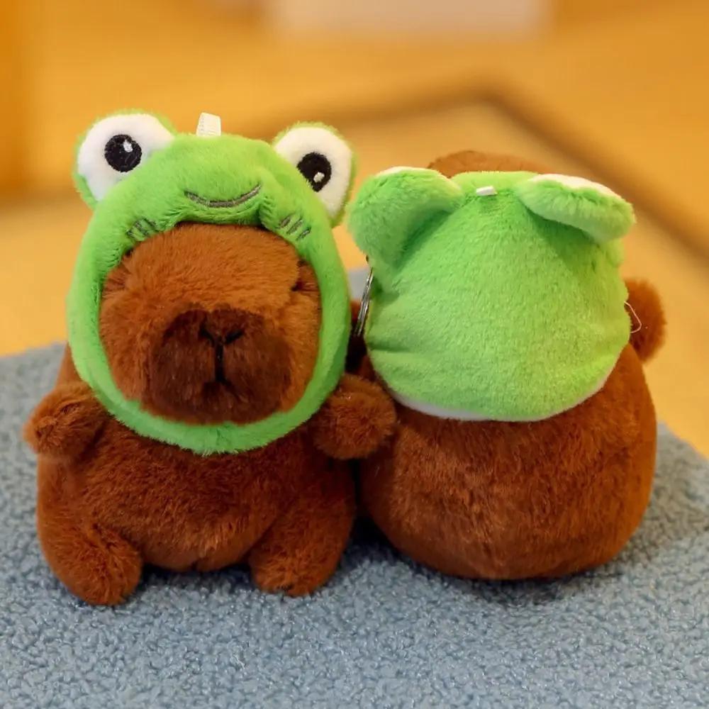 Kawaii Multicolor Capybara Doll Kapibala 10-13cm Water Dolphin Doll Birthday Gift Soft Plush Toy Car Couple