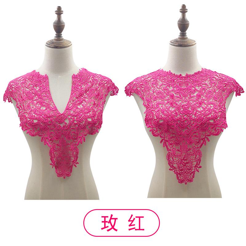 Water-Soluble Lace Collar, Polyester Silk Embroidered Corsage, Three-Dimensional Hollow Collar, Fake Collar, Front Collar And Back Collar Shawl.