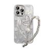 Pearl Heart iPhone Case for Women, Full Coverage with Drop Protection, Fits Apple 16/17 Pro Max, Includes Bracelet